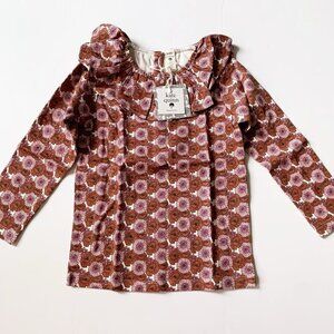 Kate Quinn Organics Girl Poppies and Daisies Top 6 years